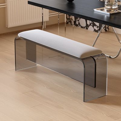 Banquette suspendue en acrylique transparente salle de séjour porte chaussure banquette à manger
