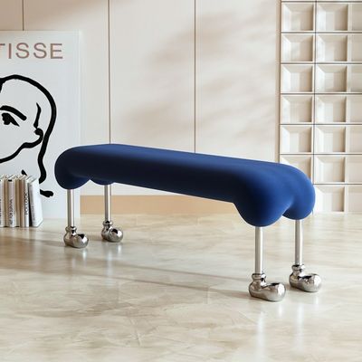 Hôtel Velvet Star Tabouret de fin de lit Tabouret de chien de style crème