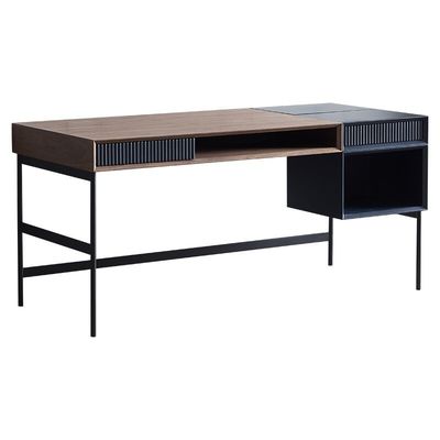Bureau d'ordinateur d'étude de noix avec ensemble de chaise pour l'hôtel Bureau d'étude à domicile