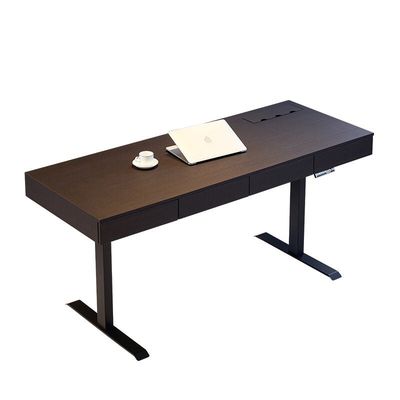 Bureau de chambre d'hôtel minimaliste durable avec fauteuil pivotant en cuir personnalisé