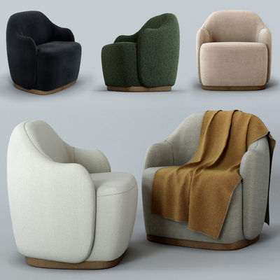 Finition en cuir Fogia Barba fauteuil pour hôtel