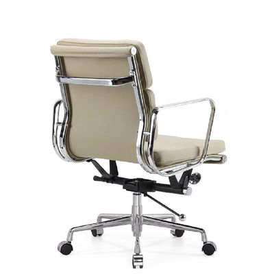 Chaise tournante de bureau moderne, salle d'étude d'hôtel, dos haut, chaise en cuir confortable