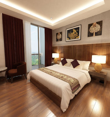 OEM Hospitality Hôtel Meubles de chambre moderne Finition en bois de noyer