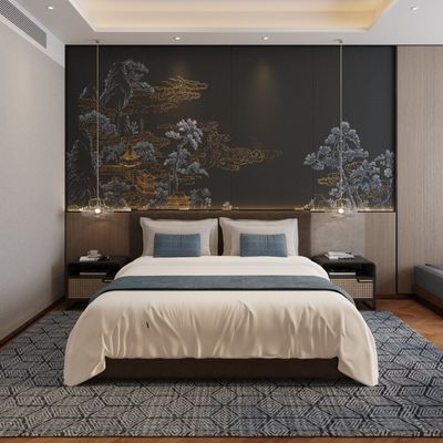 Résistant aux taches Hôtel King Chambre d'hôtes Meubles sur mesure Entièrement meublé