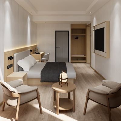 Meubles de chambre d'hôtel haut de gamme en cuir artificiel