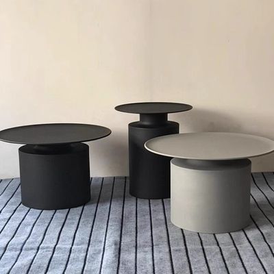Table d'angle en acier au carbone en fer moderne Chambre à coucher Table de côté