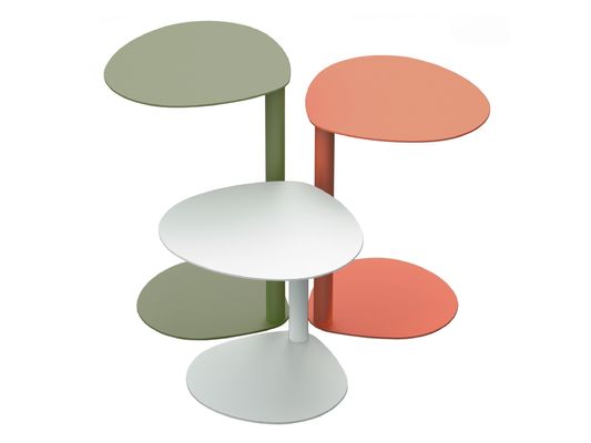 Sofa du hall de l'hôtel Table d'appoint de type C Table à café en fer Table de rangement au sol Table d'angle