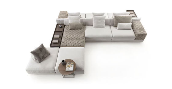 Canapé en tissu à double face pour un grand espace polyvalent