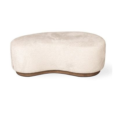 Chambre d'hôtel Sofa au coussin de style scandinave Base en bois 1-2 places Banquette de fin de lit