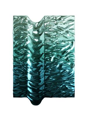 Premium 304 316 SS revêtement d'eau ondulatoire décoration murale pour le hall de l'hôtel Star moderne