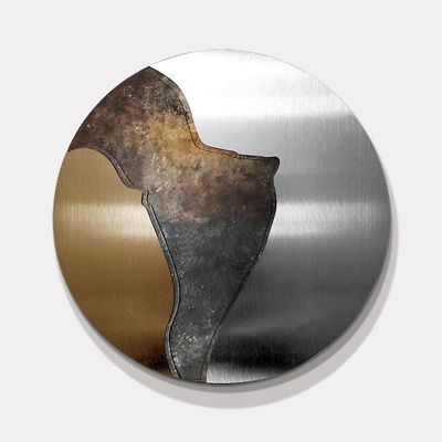 Peinture décorative métallique ronde sur mesure
