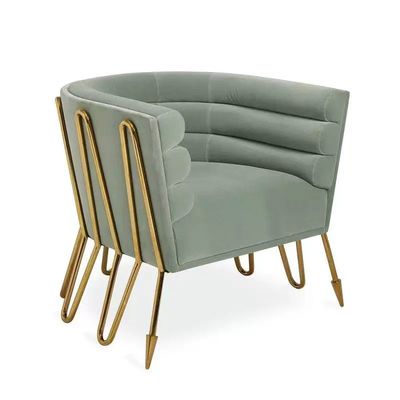 Bon prix Chaise en velours Star Hotel de style nordique moderne pour le salon de la réception en ligne