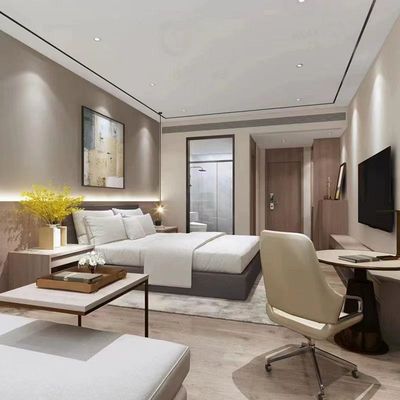 5 étoiles Projet de design minimaliste hôtel Chambre à coucher Ensemble de meubles en bois massif