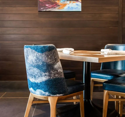 Hôtel 5 étoiles invité entièrement rembourrée canapé unique fauteuil pour chambre d'hôtel