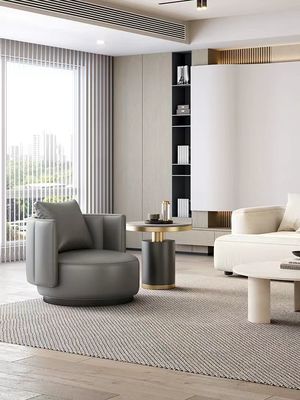 Hôtel contemporain de style minimaliste canapé en cuir unique pour la réception