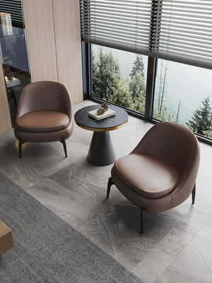 Hôtel 5 étoiles style minimaliste canapé en cuir authentique