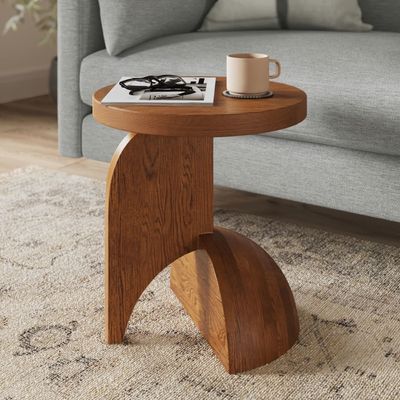 Chambre d'hôtel 5 étoiles de style minimaliste Table d'appoint en bois de chêne massif