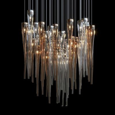 Champagne de luxe Tassel grand éclairage Pour l' hôtel Restaurant Resort magasin de détail
