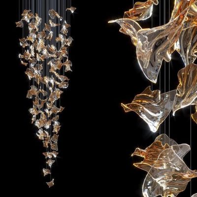 DALI Pendentifs d'éclairage de plafond de design acrylique élégant pour un hôtel moderne